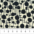 Black & Cream Retro Dot Grid Bubble Pop 83703-11 Cotton 44”/45” Fabric Per Yard
