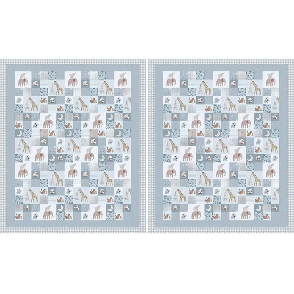 Blue Double Lush Velvet 58/60" Blue Safari Stargazing