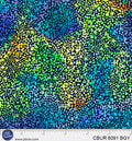 Blue-Green Yellow Dots Color Burst Cotton 44"/45" Fabric Per Yard