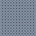 Blue Modern Refinement Circle Grid Geo Cotton 43"/44" Fabric Per Yard