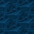 Blue Navy Marble Virtuoso Cotton 44"/45" Fabric Per Yard