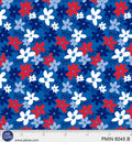 Blue Patriotic Minis PMIN-6045-B Cotton 44”/45” Fabric Per Yard