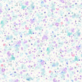 Blue Purple Paint Splatter Cotton Wideback Fabric per yard