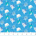 Blue White Pack Squishmallows Cotton 44"/45" Fabric Per Yard