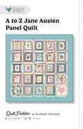 Bluebird Patterns A to Z Jane Austen Panel Quilt Pattern