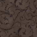 Brown Mushroom Elegant Scroll Cotton Wideback Fabric per yard