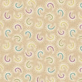 Brown Toast Stylized Paisley Cotton Wideback Fabric per yard