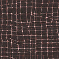 Brown Wiggly Plaid Cotton 44"/45" Fabric Per Yard