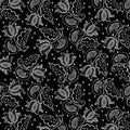 RB All My Heart Valentine Tulips Black C14138-B