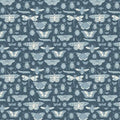RB Floral Gardens Insects Navy