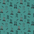 RB Little Witch Witches Socks Light Teal