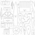 RB Sewing Seeds III Posie Patterns White C15688