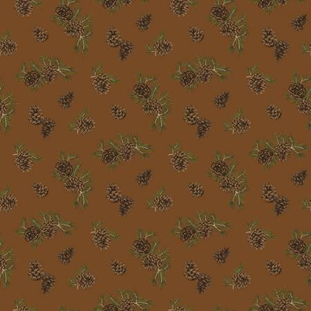 RB Pine Grove Pinecones Brown C15933