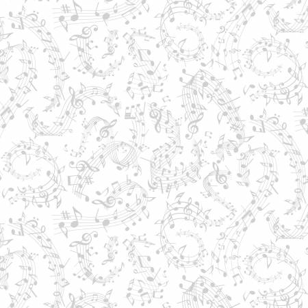TT Swirl Music Notes White