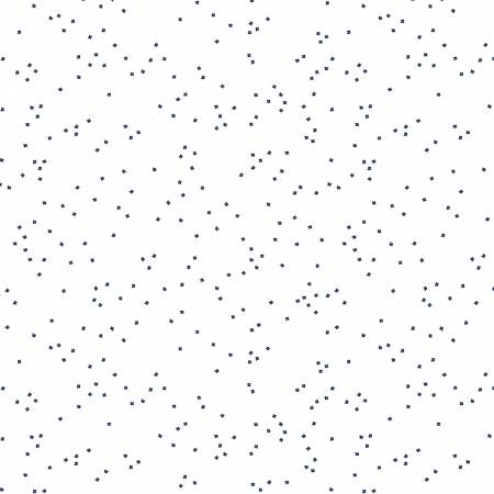 RB Blossoms On White In Color Navy