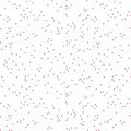 RB Blossoms On White In Color Red