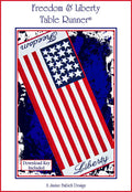 CD Freedom & Liberty Table Runner Machine Embroidery