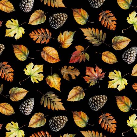 TT Black Tossed Fall Leaves