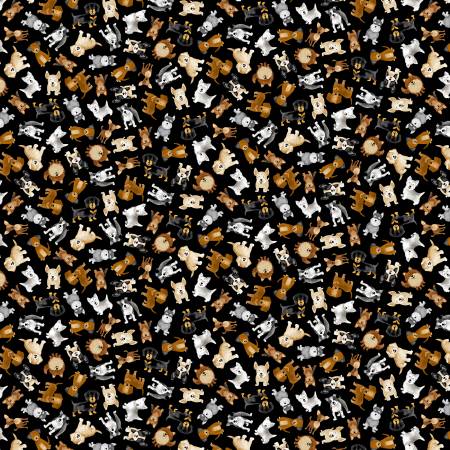 TT  Tossed Small Dogs CD3318 Black