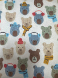WF Cubby Bear White Bear Flannel