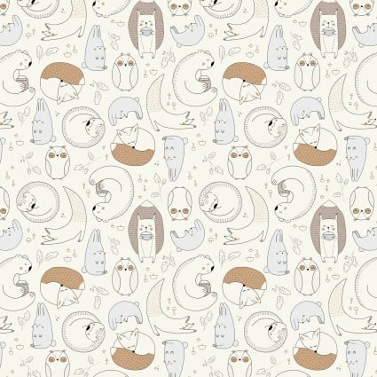 CW Forest Ferns Light Cream