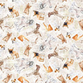 CW Best Friends-Tossed Dogs, Light Taupe