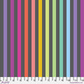 Carbon Disco Stripe True Colors 43/44" Cotton Fabric Per Yard