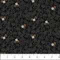 Charcoal Multi Mini Block Toss Haberdashery Flannel Fabric per Yard