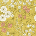 Citrus Backyard Bloom Cotton 44"/45" Fabric Per Yard