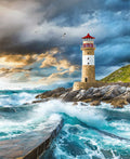 Coastal Gaurdians Lighthouse 36" Panel