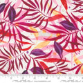 Coming Up Roses Leaf Watercolor Pink 44"/45" Fabric Per Yard