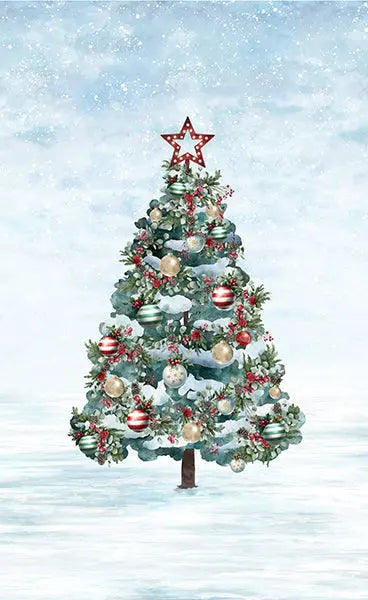Cozy Tidings Spectrum Digital Print (26 3/4” x 42 1/2”) Panel