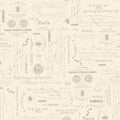 Cream Bee Script Cotton Wideback Fabric per yard