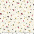 Cream Blooms Cotton Wideback Fabric Per Yard
