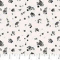 Cream Ditsy Ink and Earth Cotton 44"/45" Fabric Per Yard