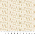 Cream Ice Cold Coca-Cola Cotton 44"/45" Fabric Per Yard