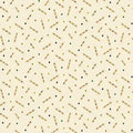Cream Wheat Confetti Sprinkles Cotton Wideback Fabric per yard