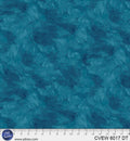 Crushed Velvet Blue Teal Cotton Wideback Fabric - ( 1 Yard Pack )