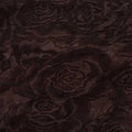 Cuddle 3 Extra Wide Rose Burnout Limited Edition Chocolate Fabric per yard