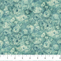 Whisper Seed Pod Mini Medium Teal Cotton 43"/44" Fabric Per Yard