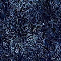Dark Blue Large Floral Luna Cotton Wideback Fabric per yard
