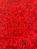 AN Etch Floral Red
