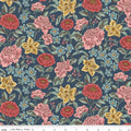 Emma Hartfield Navy 43"/44" Fabric Per Yard