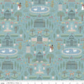Emma Highbury Blue 43"/44" Fabric Per Yard