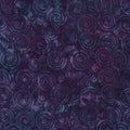 Essence Circle in Circle-Purple Eggplant Batik 44"/45" Fabric Per Yard