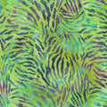 Essence Tiger Stripe-Green Lemongrass Batik 44"/45" Fabric Per Yard