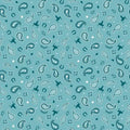 RB Flannel Lil Buckaroos Paisley Aqua