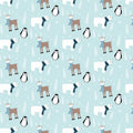 RB Flannel Winter Magic Winter Animals Aqua