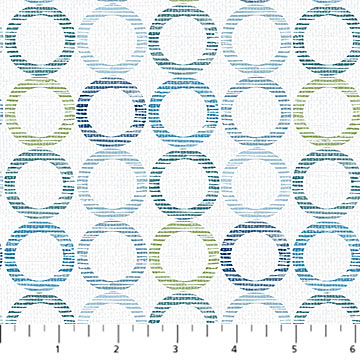 NC Circles Off White Flannel