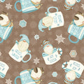 HG I Love Sn'Gnomies Flannel Brown ||
